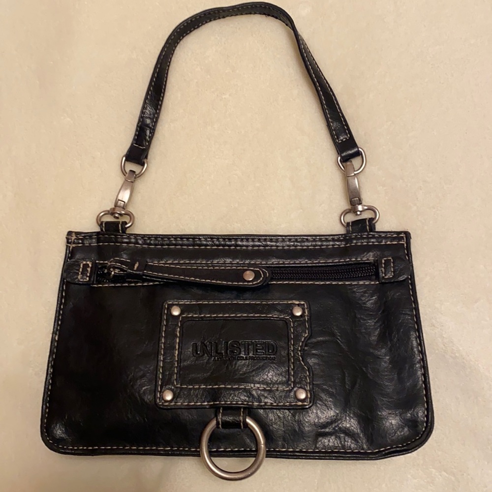 Vintage genuine leather clutch